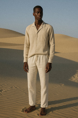 Linen Drawstring Pants
